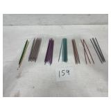lot of aluminum knitting needles