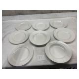 Lot of restaurant style bowls, and plate plates