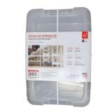 Iris Buckle-Up Storage Set 12.9 Quart 4 Pack