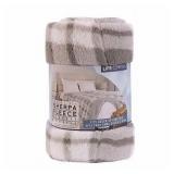 Life Comfort Sherpa Fleece Blanket, King/Queen