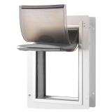 Pet Door Metal Frame with Lock and 3-Flap System
