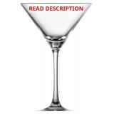 Echo Crystal Martini Glass, 6 Ounce (Set of 4)