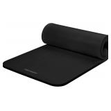 Yoga Mat 1' Thick w/Nylon Strap for Men & Women