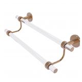 24-in Brushed Bronze Wall Mount Double Towel Bar