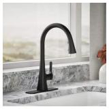 KOHLER PULL-DOWN KITCHEN FAUCET MATTE BLACK FINISH