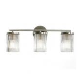 3 Light Vanity Bar, Brushed Nickel Finish