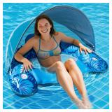 Inflatable Fabric Covered Pool Float with UPF50+