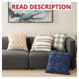 Mina Victory Cotton 20  x 20  Decor Pillow, 2-pack