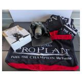 3 assorted Purina towels from dog show, canon...