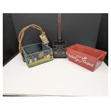 wooden tote and love box