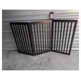 dark wood 6x3 dog gate