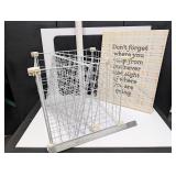 metal wire storage cube and extra pieces,...