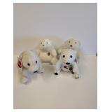 Variety of 4 Coke collectors plushies