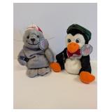 Coke collectors plush stuffies penguin & seal...