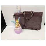 Disney Tinkerbell bank and ladies satchel