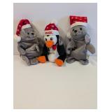 Coke collectors plush stuffies Christmas...