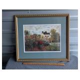 monet print - the artist's garden