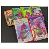VHS lot - 4 Barney and the Backyardigans