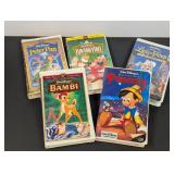 VHS lot - 5 Disney classics