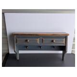 wall mounted shelf with drawers and peg hooks