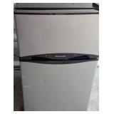 compact dorm refrigerator with freezer - works...