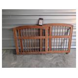 wood dog gate