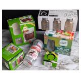 asstd mini & small ball mason jars, flute jars etc