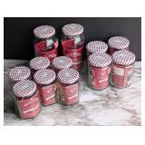 kilner twist top jars with metal checkerboard...