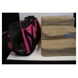 foam pet steps and small soft pet carrier