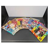 Assorted baseball, football, and hockey price...