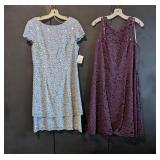 2  Semi-formal Dresses, 1 NWT light blue & 1...