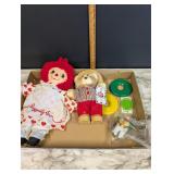 raggedy ann - wendy's bear - curious george