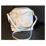 BOC white and tan purse