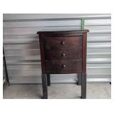 nightstand with metal legs