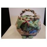 fabric Easter bunny basket