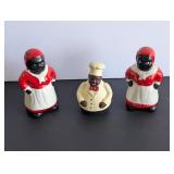 black Americana salt and pepper shakers and...