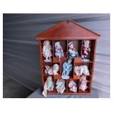 Ashton Drake dolls complete with display