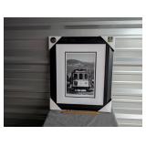 jesse kalisher b&w print of street car in san...
