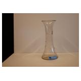 tall etched glass vase
