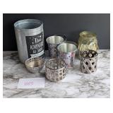 Misc Candle Holders and Metal Buckets