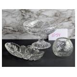 Cut/Pressed Glass and Crystal Lot
