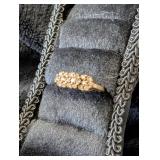 10k Gold Ring w/ Triple Diamond Daisy Clusters