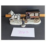 Resin Horse-drawn Undertaker Carriage