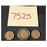 One 1938 and Two 1939 Nickels