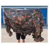 Valance Drapery and Piece of Sheet Material