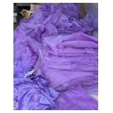 Purple Organza Pieces, Chair Sashes, Sati napkins