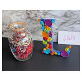 Vintage Necklaces and Button Decor