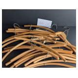 Approx 25 Vintage Wooden Clothes Hangers