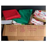 Large Lot of Plastic Table Covers/Tablecloths