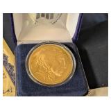 2022 $50 Buffalo Tribute Proof Gold-Plated Coin #4